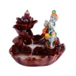 Krishna Smoke Fountain Incense Burner Backflow Incense Idol Gift Item