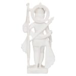 White Marble Standing Ram Ji murti 1