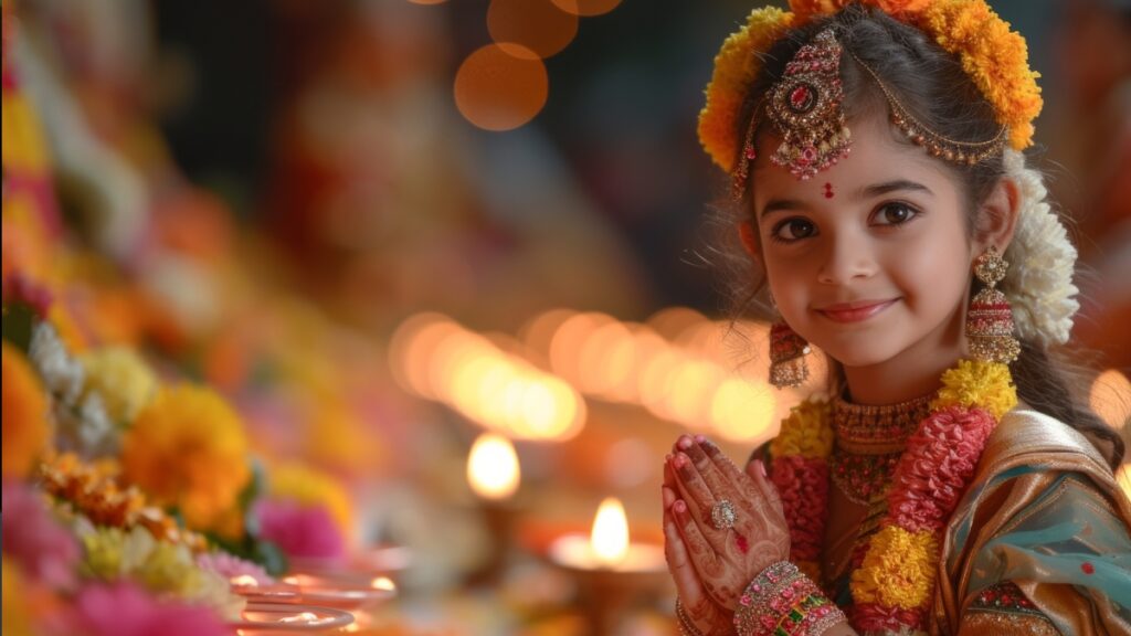 Navratri Kanya Pujan